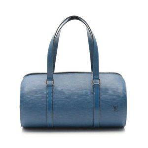 LOUIS VUITTON Soufflot Shoulder Bag Epi - Blue
